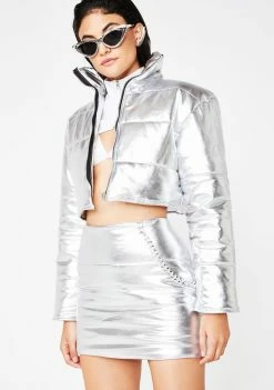 O Mighty Platinum Bratitude Puffer Skirt Bottoms