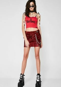 O Mighty Smoking Kills Crop Tank Top