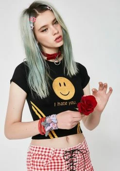 O Mighty I Hate You Crop Tee