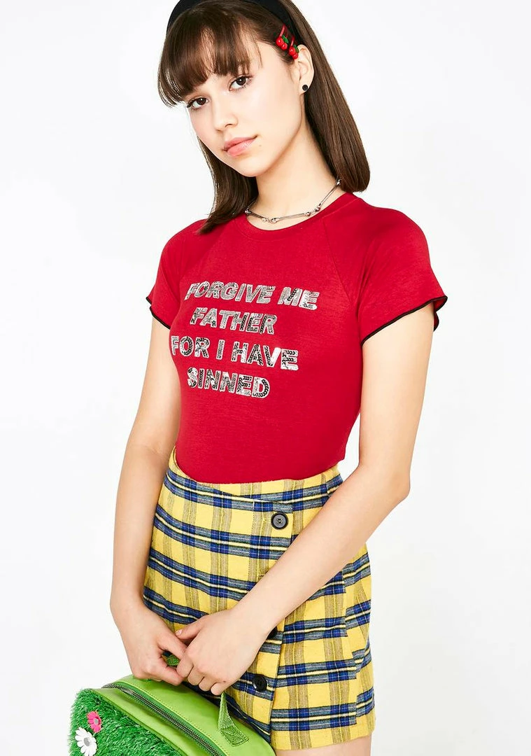 Best deal π O Mighty Forgive Me Father Baby Tee Tops β 4 O Mighty Forgive Me Father Baby Tee Tops