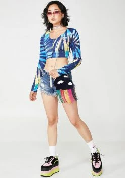 Coupon π O Mighty Tie Dye Button Crop Top π€© 8 O Mighty Tie Dye Button Crop Top