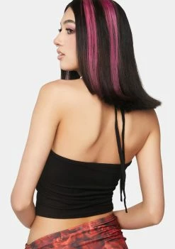 O Mighty Say Perhaps To Drugs Halter Top Graphic Tank