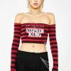 O Mighty Stephen King Off The Shoulder Top Tops