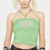 O Mighty Tops Green I'm Okay I'm Alive Tube Top