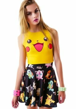 O Mighty Bottoms Gotta Catch 'Em All Skater Skirt