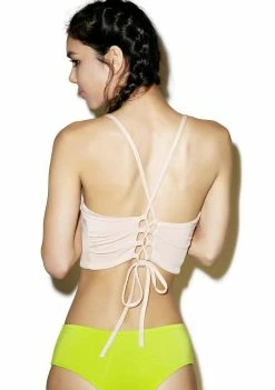 O Mighty Avocado Slut Lace Up Tank Top