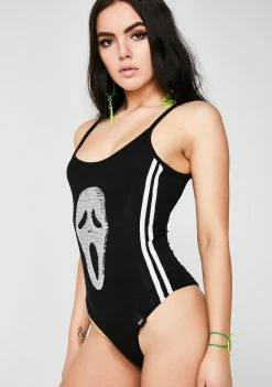 O Mighty Tops Scream Mask Bodysuit