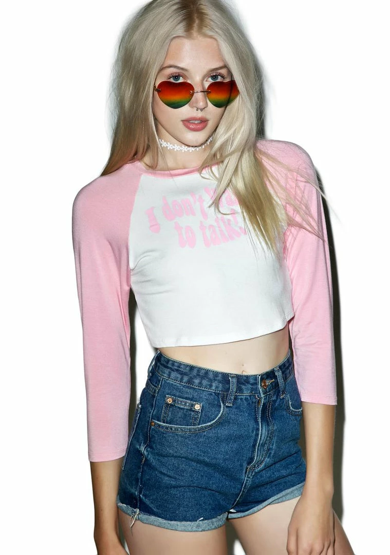 Best reviews of 🎁 O Mighty I Donât Want To Talk Raglan Tops ❤️ 4 O Mighty I Donât Want To Talk Raglan Tops