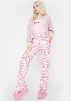 O Mighty Pink OG Leopard Chain Pants
