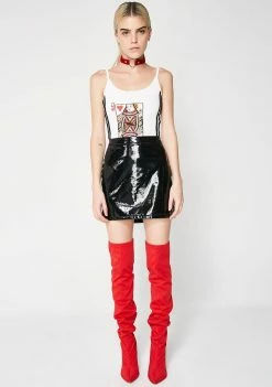 O Mighty Tops Queen Of Hearts Bodysuit