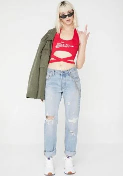 O Mighty Tops Enjoy Blink 182 Halter Top