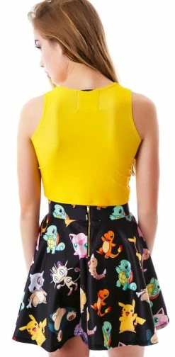 O Mighty Bottoms Gotta Catch 'Em All Skater Skirt