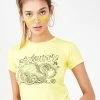 O Mighty Dragon Graphic Baby Tee Tops