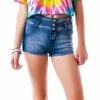 O Mighty Tops Pika Pikachu Tie Dye Crop Tee