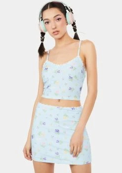 O Mighty Flower Power Mini Skirt