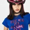 O Mighty FU Sequin Baby Tee