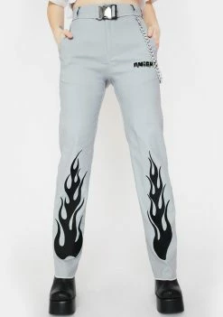 O Mighty Flame Chain Pants