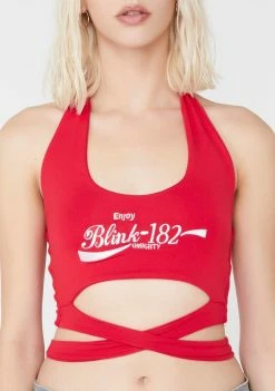 O Mighty Tops Enjoy Blink 182 Halter Top
