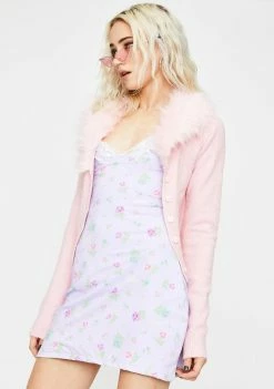 O Mighty Purple Flower Power Cami Dress Dresses