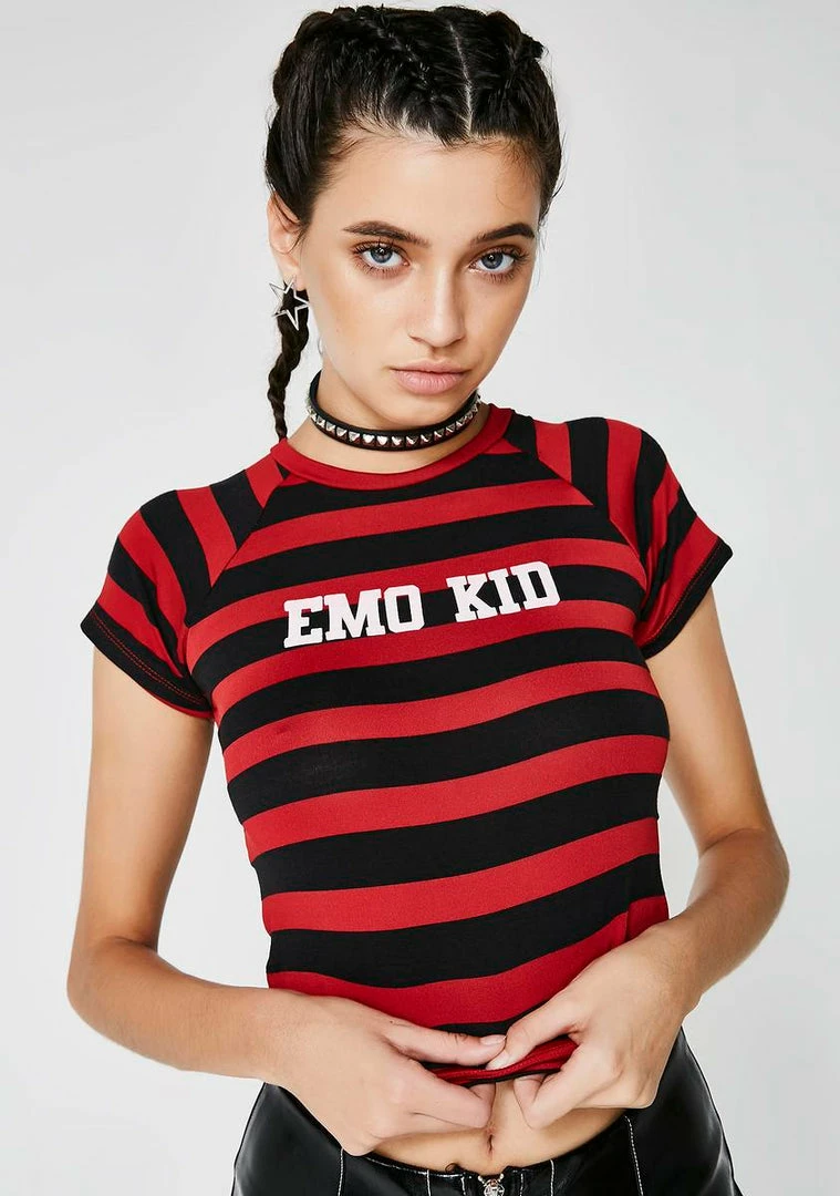 Promo ⌛ O Mighty Emo Kid Crop Tee ✨ 3 O Mighty Emo Kid Crop Tee