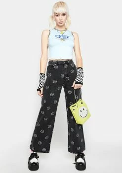 O Mighty Tops Blue I'm Okay I'm Alive Baby Tank