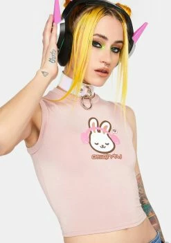 O Mighty Bunny Logo Baby Tank