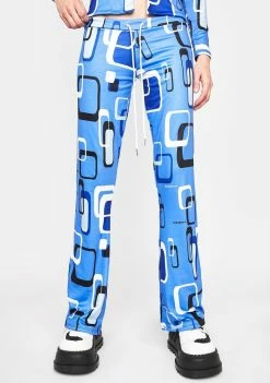 O Mighty Blue Telly Wide Leg Pants Bottoms