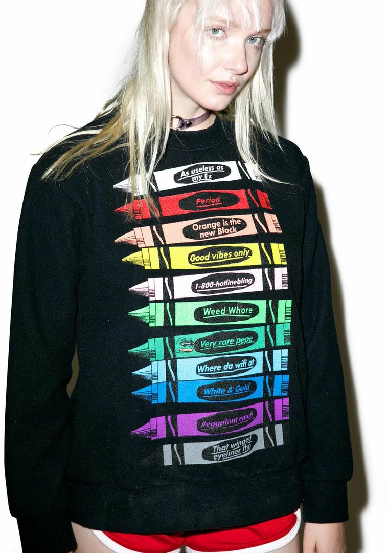 Cheapest π€© O Mighty OG Crayon Sweater Tops π― 4 O Mighty OG Crayon Sweater Tops