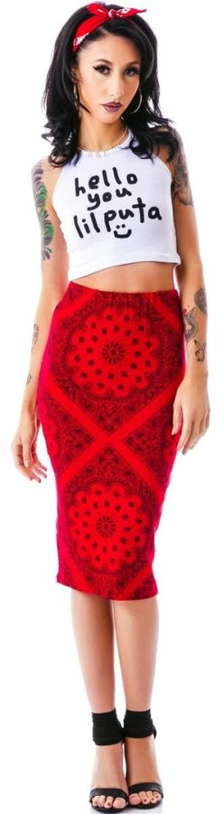 O Mighty Tops Hello You Lil Puta Halter