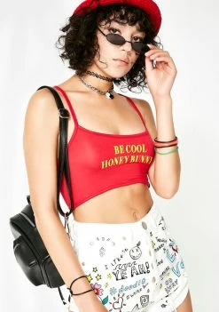 O Mighty Tops Honey Bunny Cropped Tee