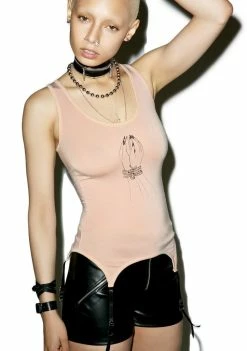 O Mighty Tops Fetish Garter Tank