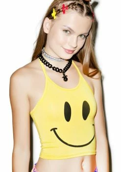 O Mighty OG Smiley Halter Top