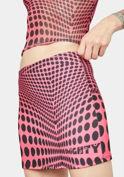 O Mighty Pink Illusion Mini Skirt