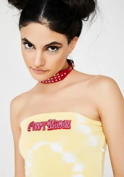 O Mighty Pussy Wagon Tie-Dye Boob Tube
