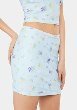 O Mighty Flower Power Mini Skirt