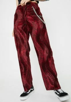 O Mighty Bottoms Leopard Chain Pants