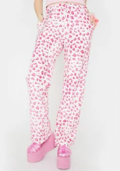 O Mighty Pink OG Leopard Chain Pants