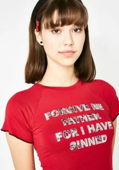 Best deal π O Mighty Forgive Me Father Baby Tee Tops β 10 O Mighty Forgive Me Father Baby Tee Tops