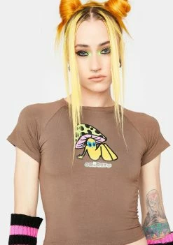 O Mighty Ah Gu Baby Tee Tops