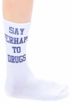 O Mighty Say Perhaps To Drugs Socks Socks & Tights