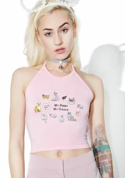 O Mighty My Pussy My Choice Halter