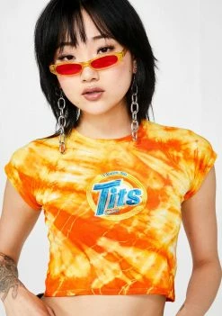 O Mighty Tops No Tits Tie Dye Tee