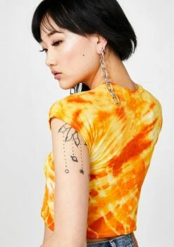 O Mighty Tops No Tits Tie Dye Tee