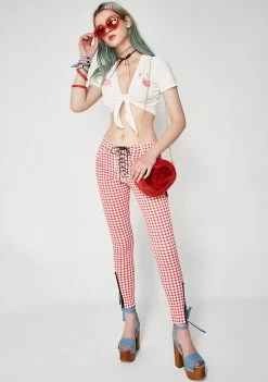 O Mighty Tops Rose Tits Velvet Top