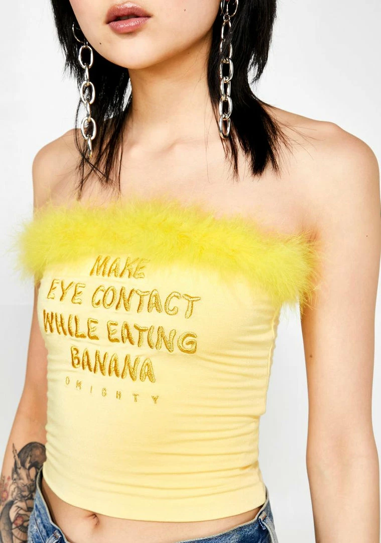 Cheap ❤️ O Mighty Eye Contact Tube Top ✨ 4 O Mighty Eye Contact Tube Top