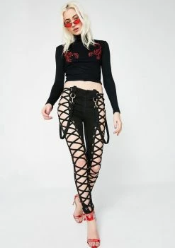 O Mighty Scorpion Turtleneck Crop Top