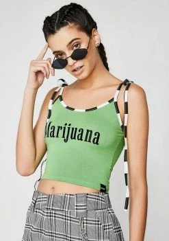 O Mighty Tops Marijuana Tank Top