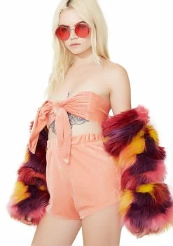 O Mighty Velvet Baby Set Tops