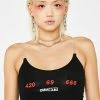 O Mighty 420 69 666 Crop Tank Tops