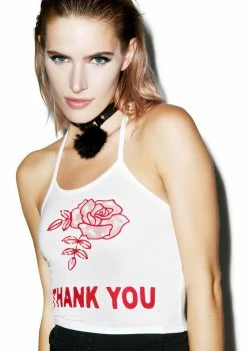 O Mighty Tops Thank You Halter Top